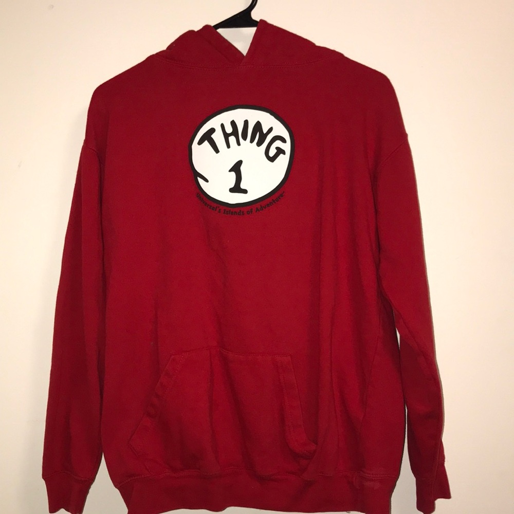 Universal Studio Cat in the Hat Thing One Hoodie